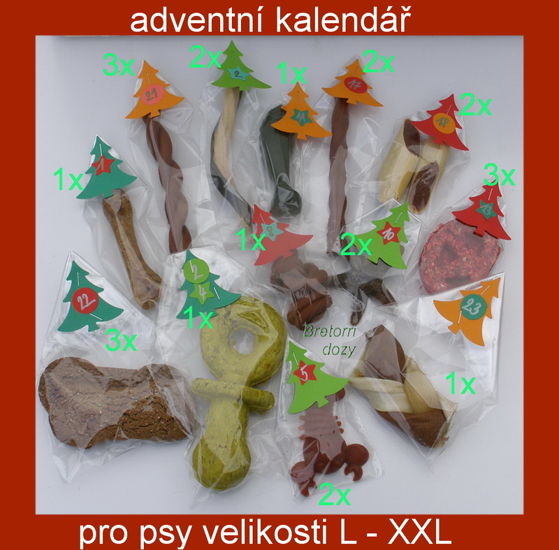 Portugalský vodní pes - adventní kalendář pro psy