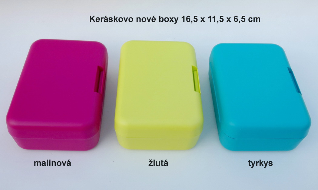 Plastový box tyrkysový větší