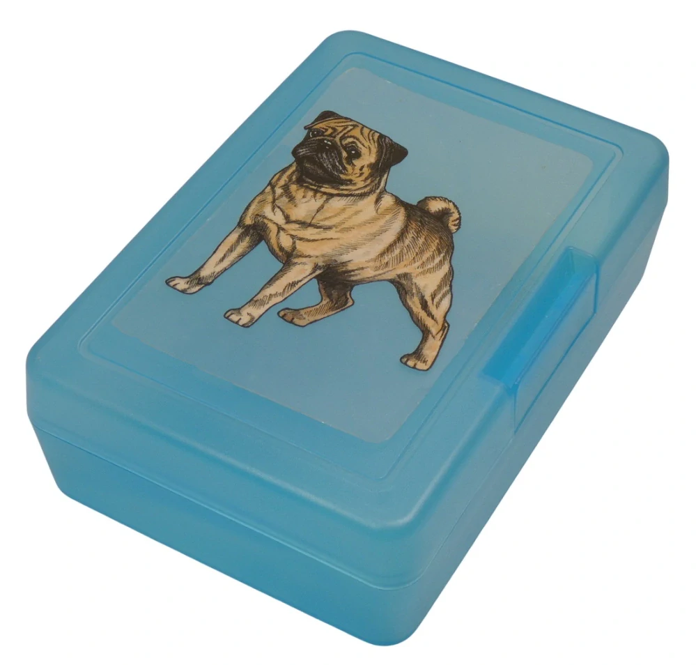Mops plavý - plastový box