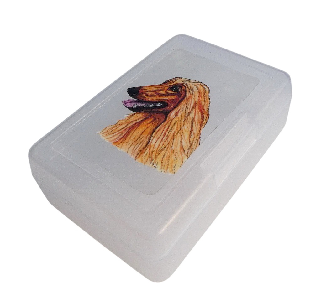 Afgánský chrt - plastový box