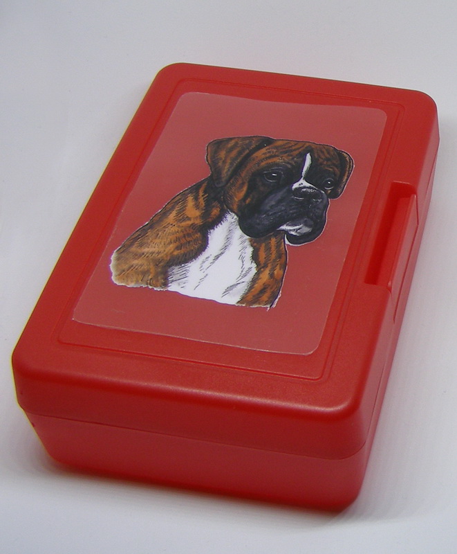 Boxer žíhaný - plastový box