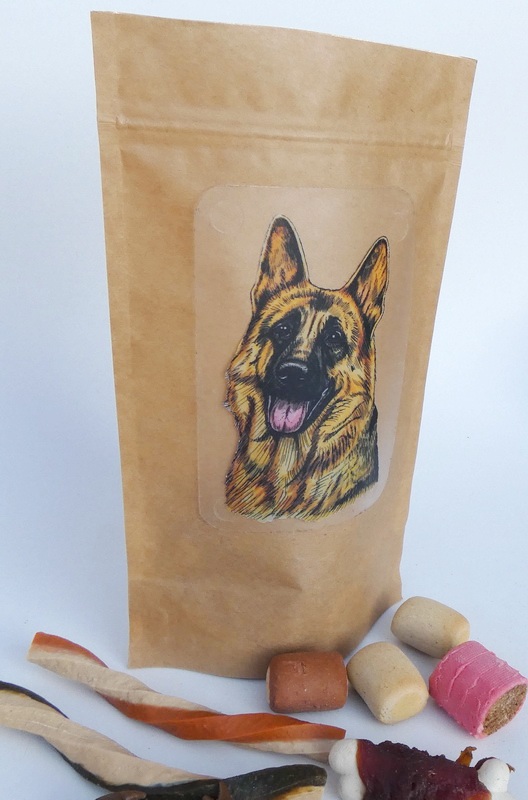 Německý ovčák - sáček s pamlsky pro psy