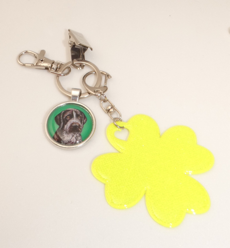 Český fousek - bižuterní a reflexní přívěsek