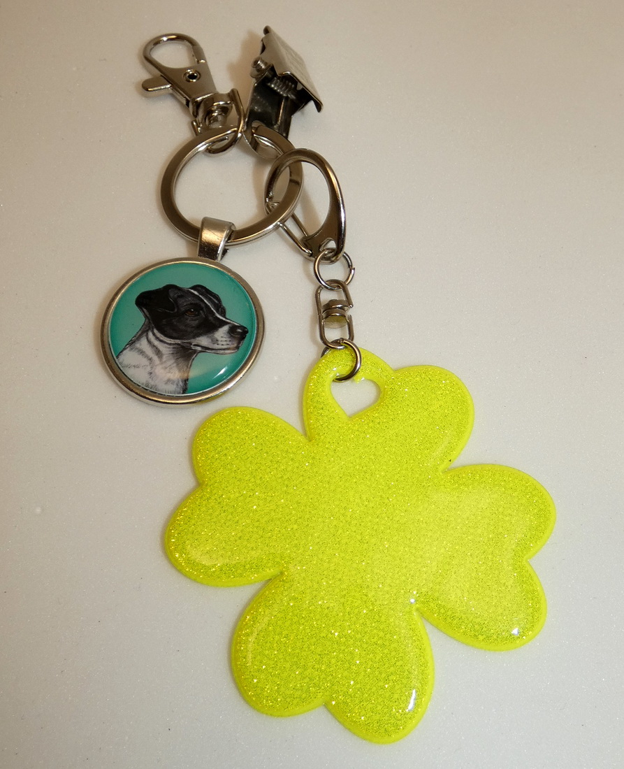 Jack Russel teriér krátkosrstý - bižuterní a reflexní přívěsek