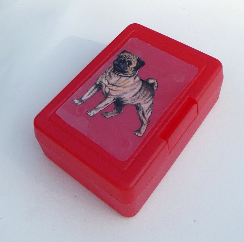 Mops plavý - plastový box