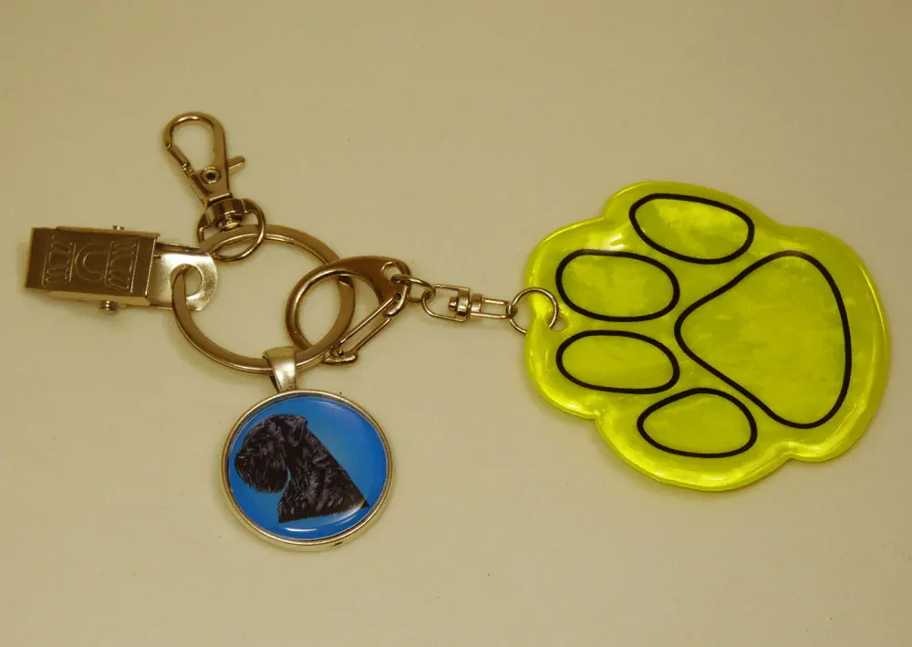 Knírač velký - bižuterní a reflexní přívěsek