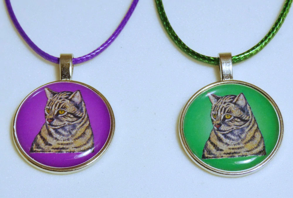 Kočka mourovatá - přívěsek