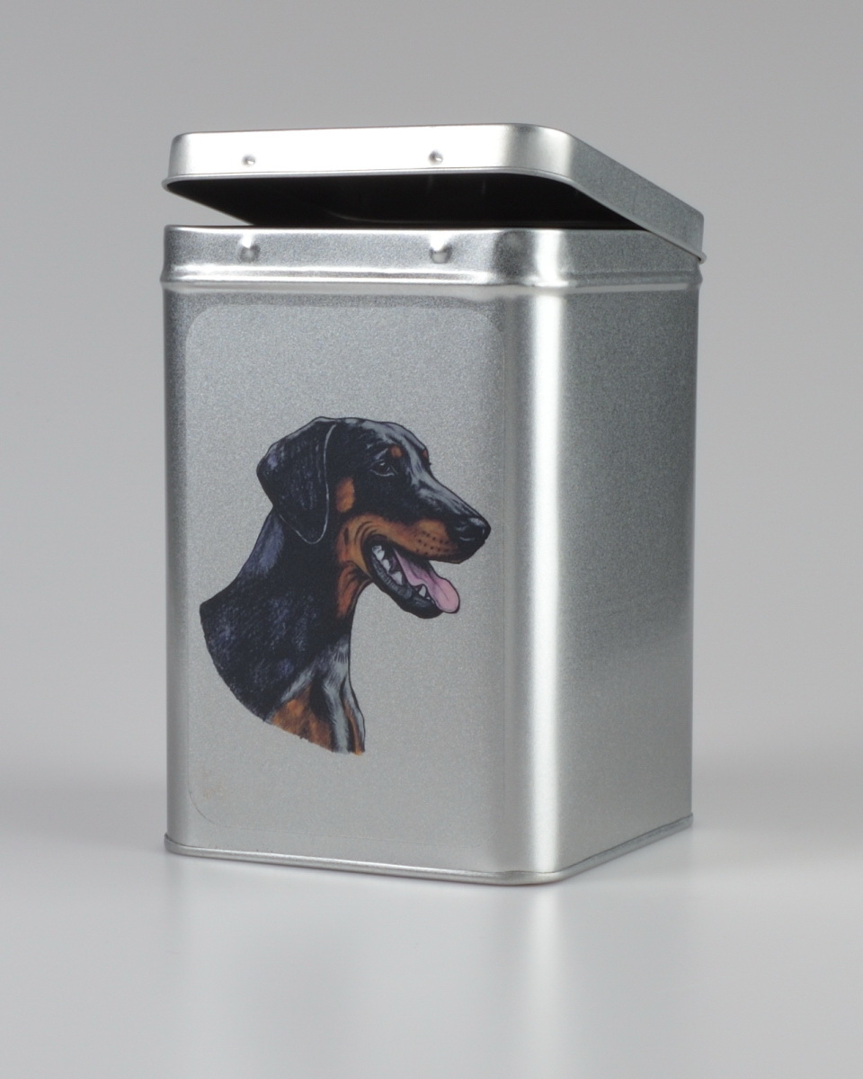 Plechová dóza - dobrman