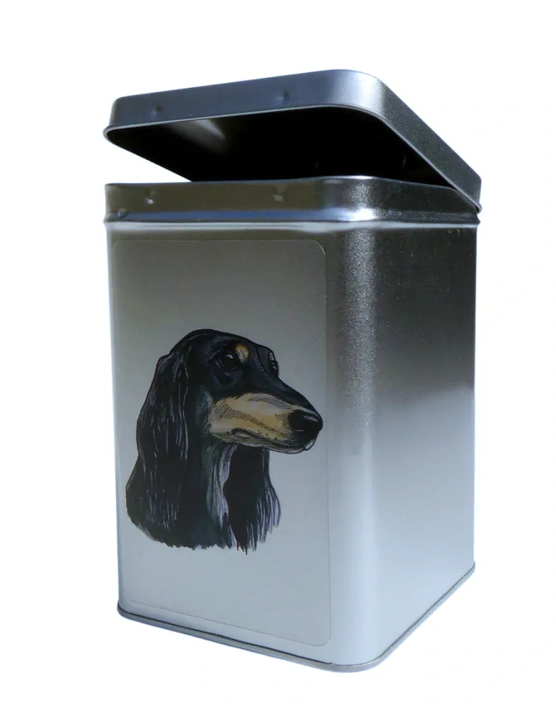 Plechová dóza - saluki