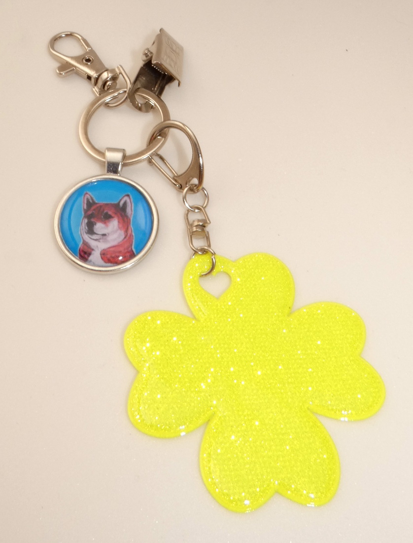 Shiba-inu - bižuterní a reflexní přívěsek