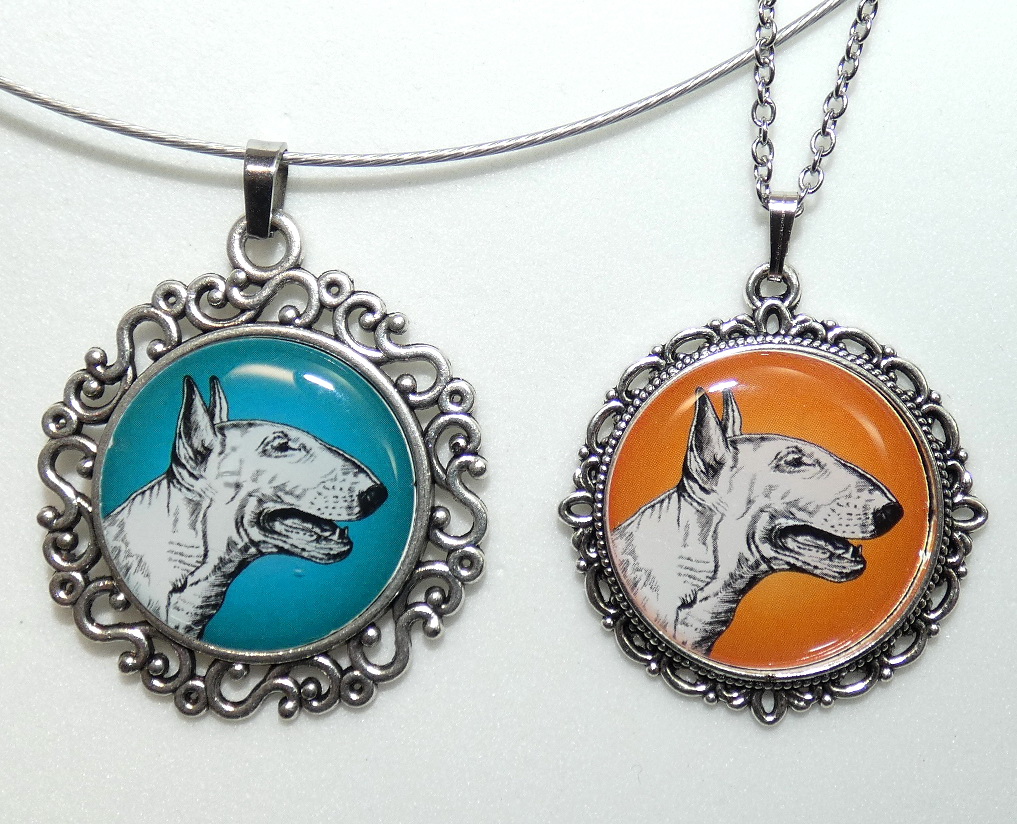 Bulteriér - bižuterní přívěsek 