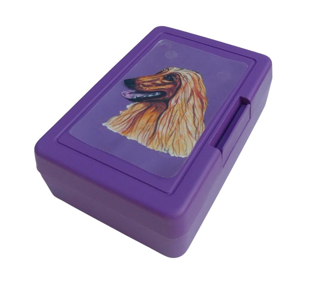 Afgánský chrt - plastový box