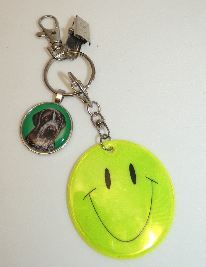 Český fousek - bižuterní a reflexní přívěsek