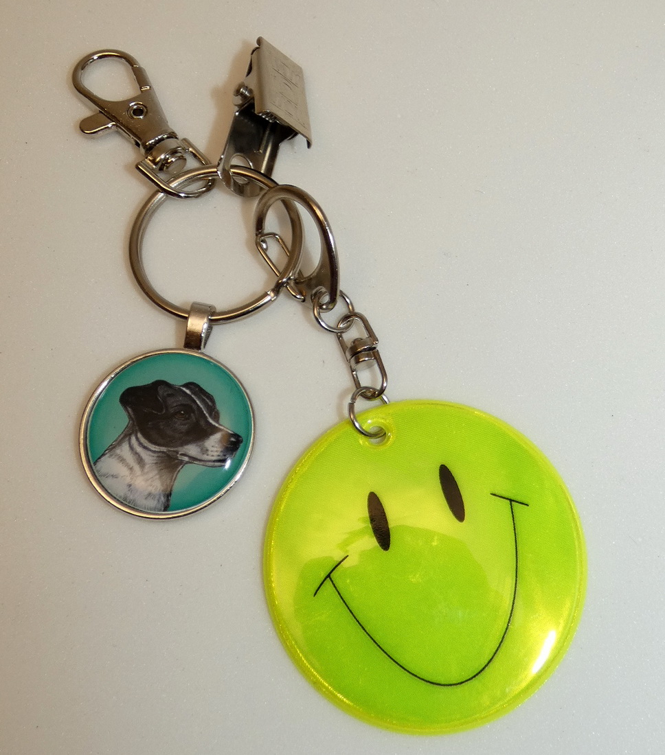 Jack Russel teriér krátkosrstý - bižuterní a reflexní přívěsek