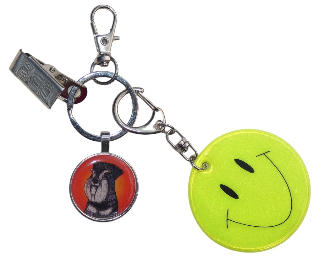 Knírač malý - bižuterní a reflexní přívěsek