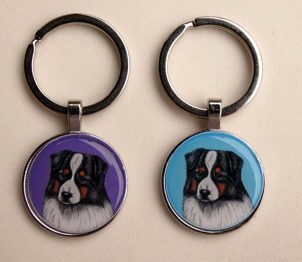 Australský ovčák - bižuterní přívěsek