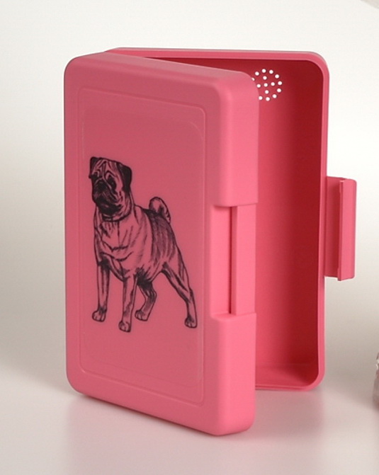 Mops - svačinový box s pamlsky pro psy