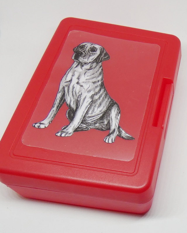 Labrador čb - plastový box 