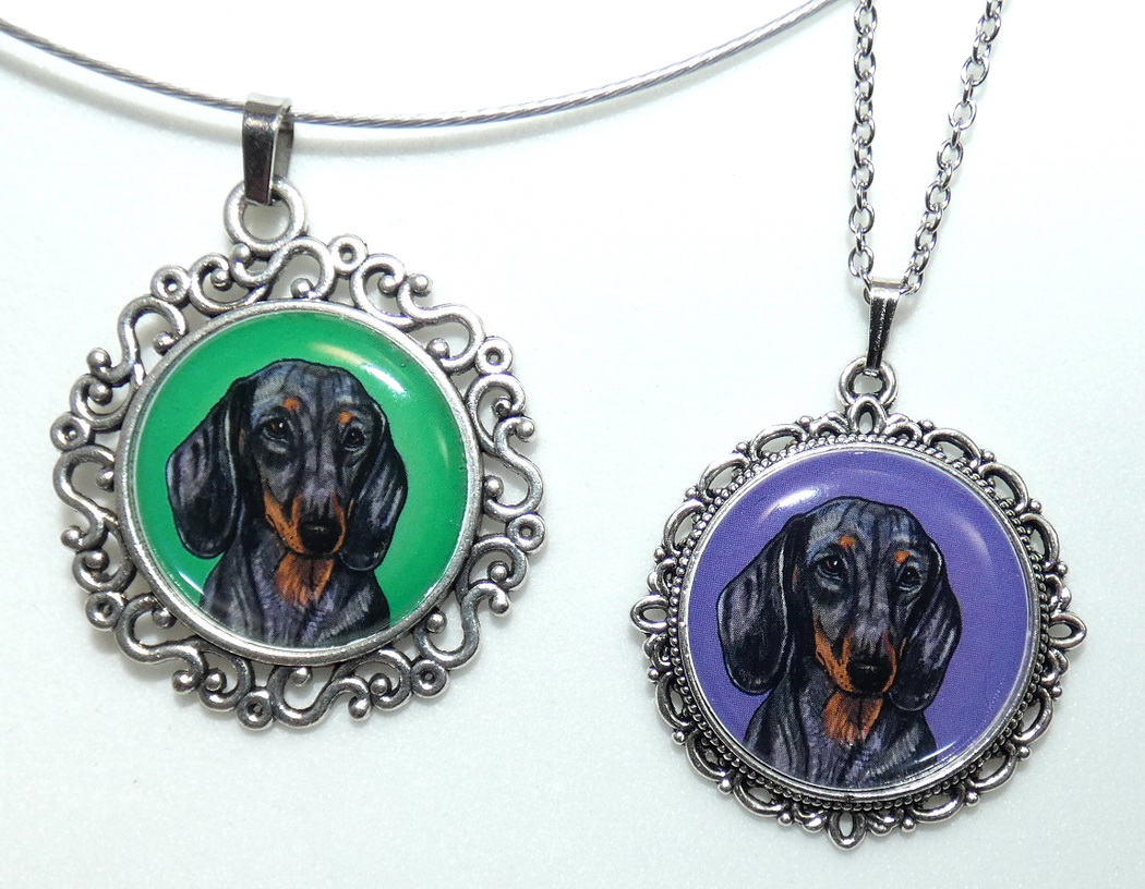 Jezevčík hladkosrstý - přívěsek