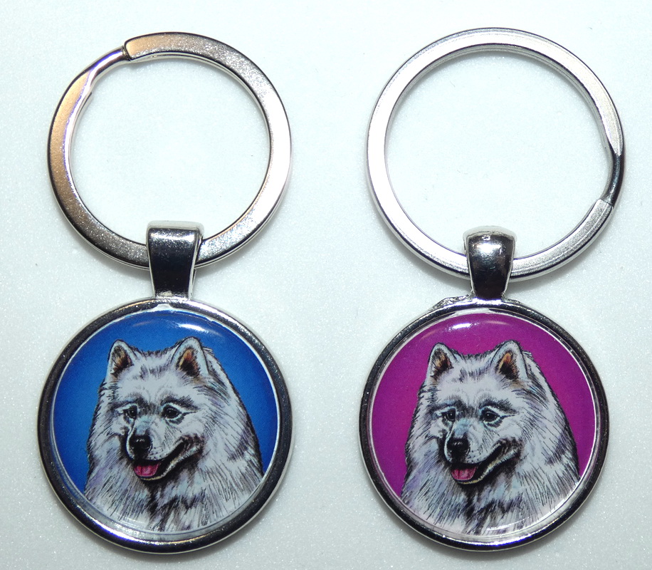 Samojed - bižuterní přívěsek