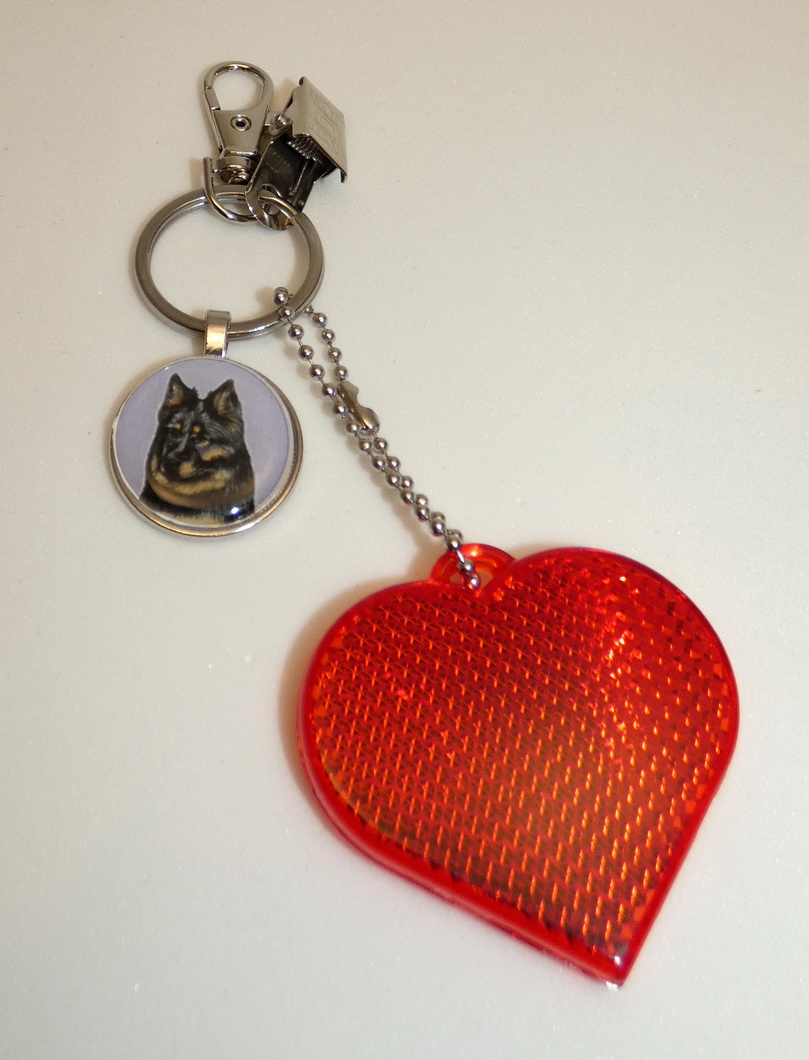 Chodský pes - bižuterní a reflexní přívěsek