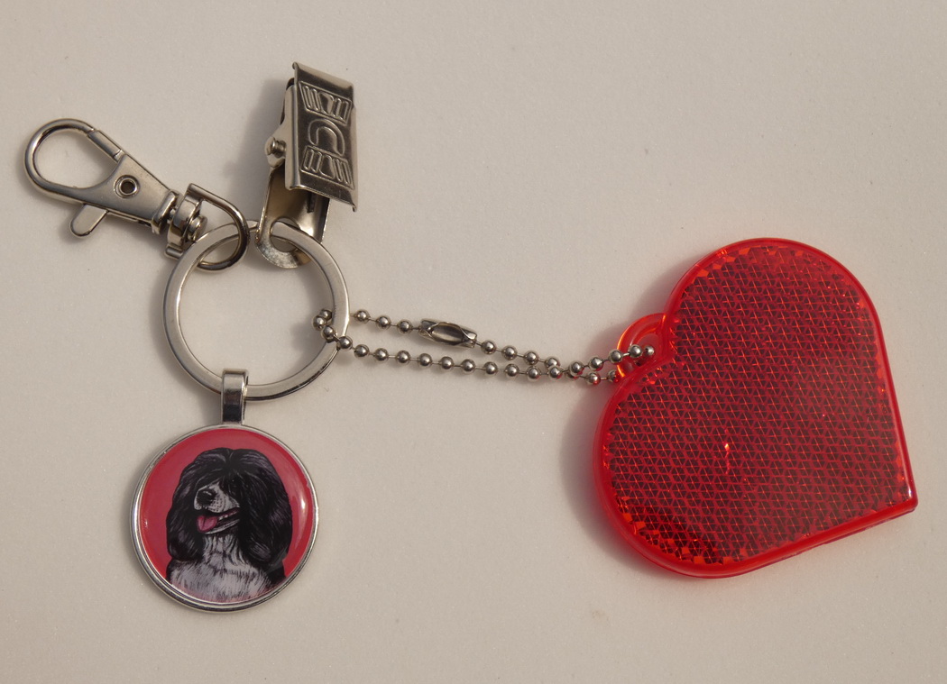 Portugalský vodní pes - bižuterní a reflexní přívěsek