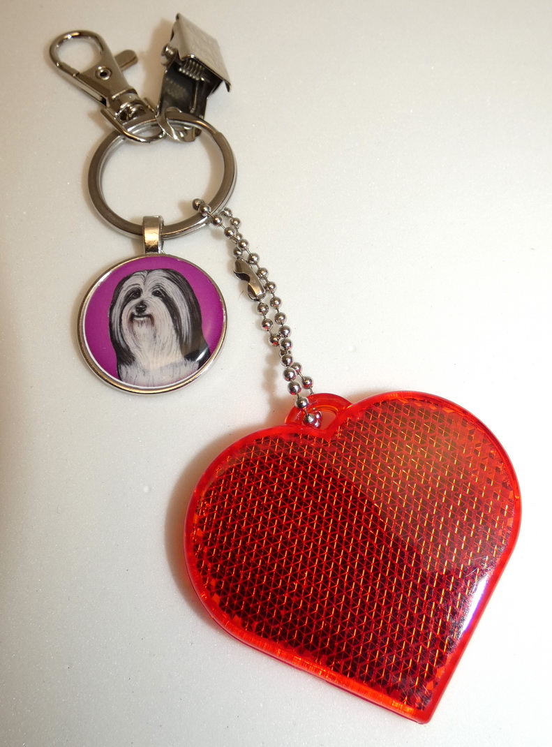 Havanský psík - bižuterní a reflexní  přívěsek