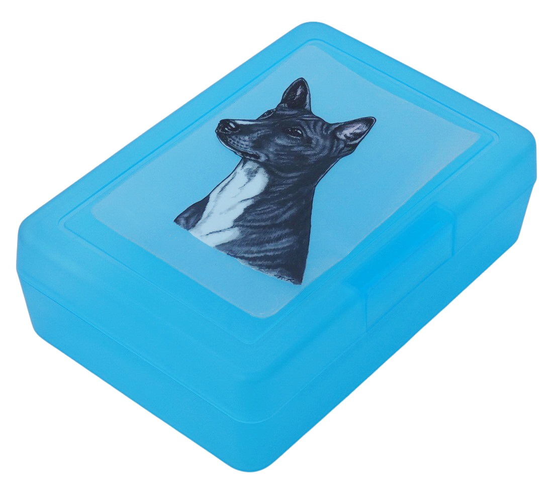 Basenji černý - plastový box