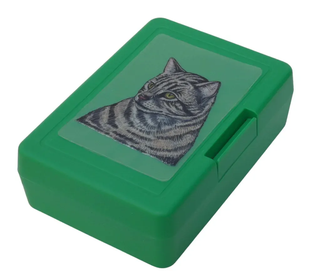 Plastový box - mourovatá kočka