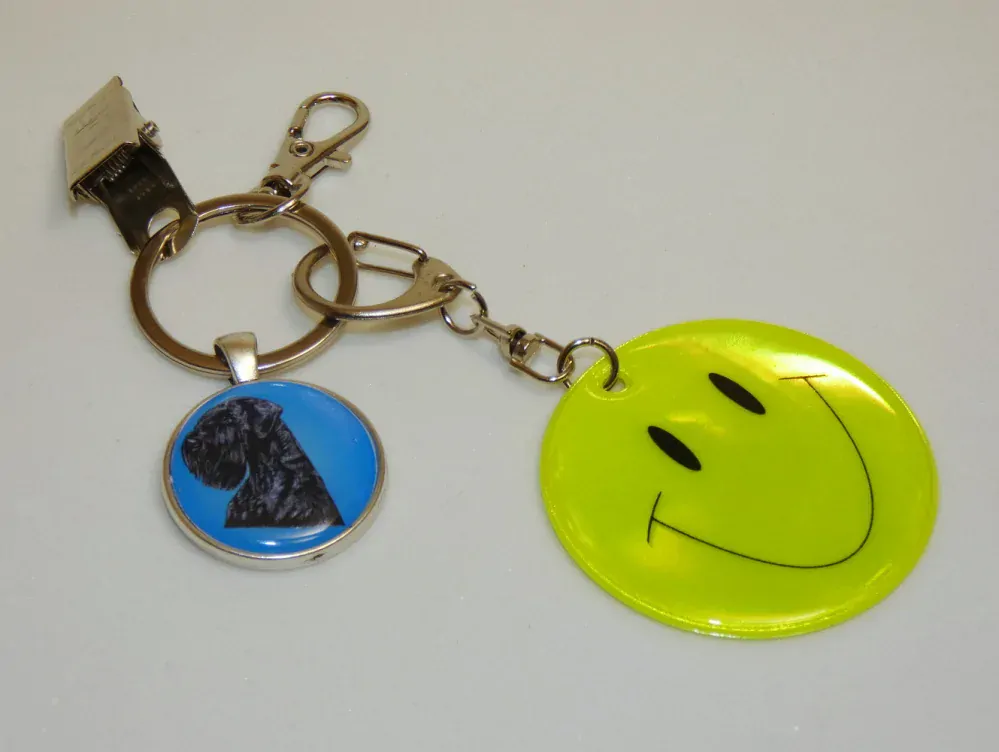 Knírač velký - bižuterní a reflexní přívěsek