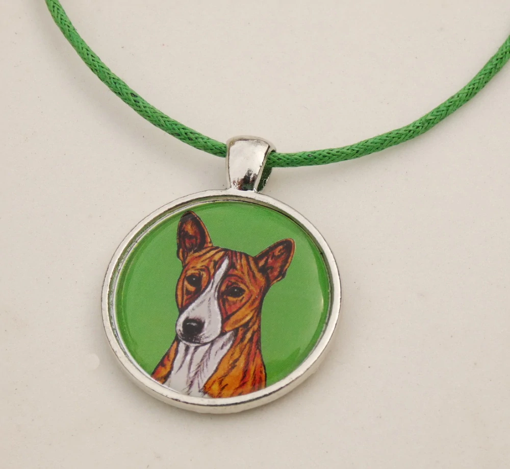 Basenji - bižuterní přívěsek