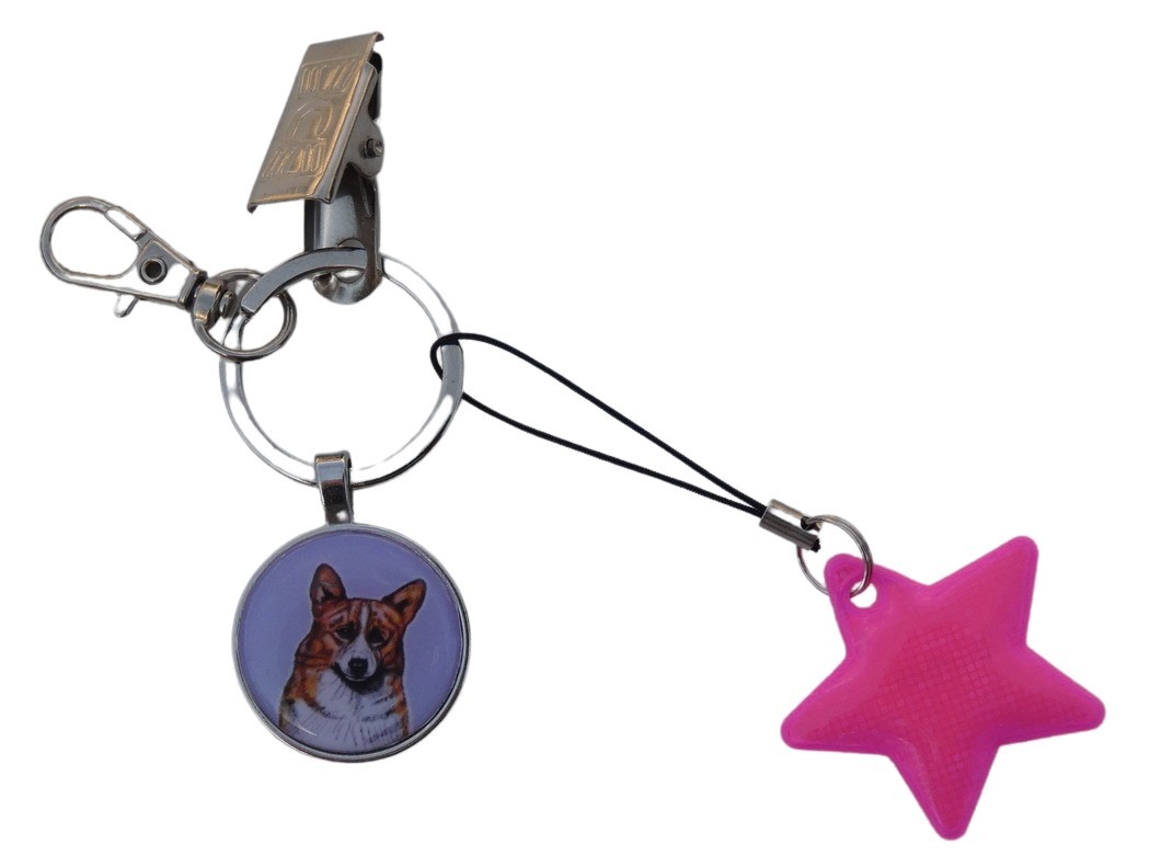 Welshcorgi Pembroke - bižuterní a reflexní přívěsek