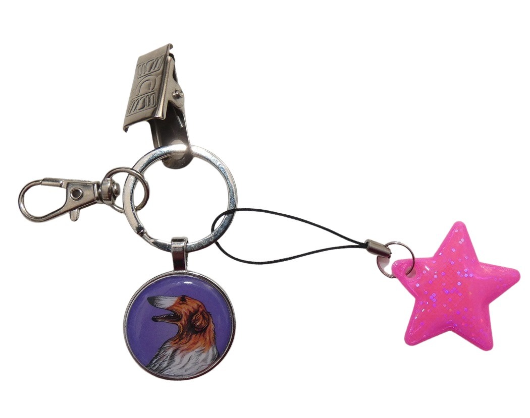 Barzoj - bižuterní a reflexní přívěsek