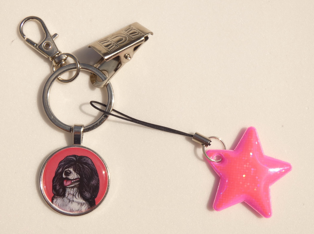 Portugalský vodní pes - bižuterní a reflexní přívěsek