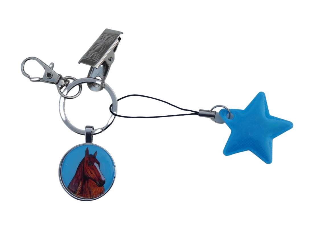 Kůň Quarter horse - bižuterní a reflexní přívěsek