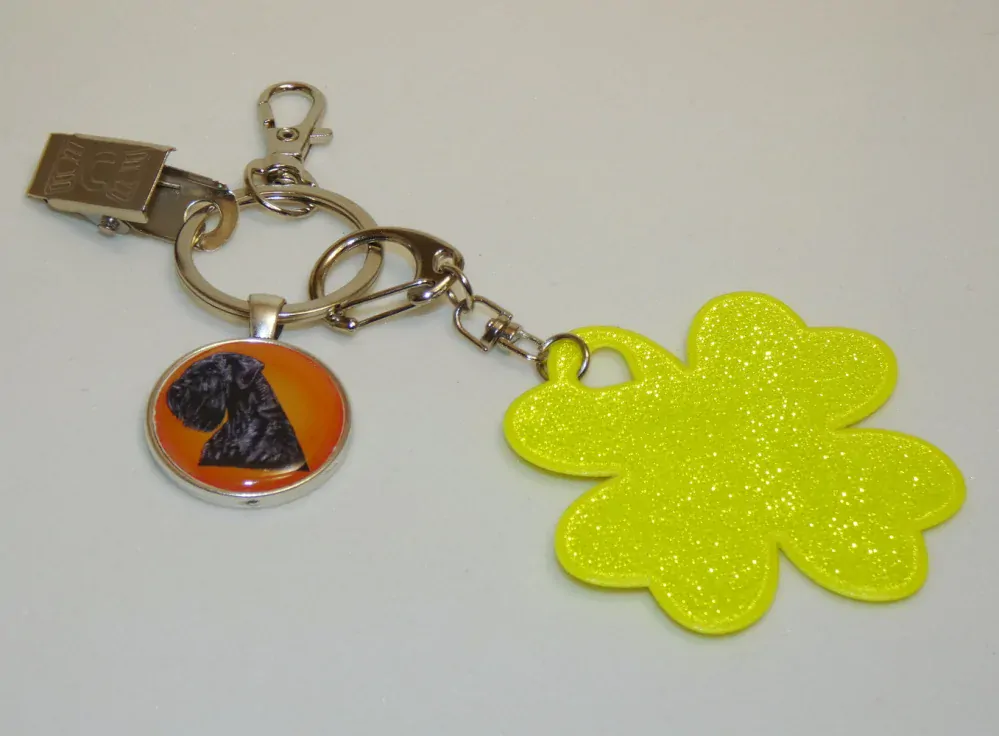 Knírač velký - bižuterní a reflexní přívěsek