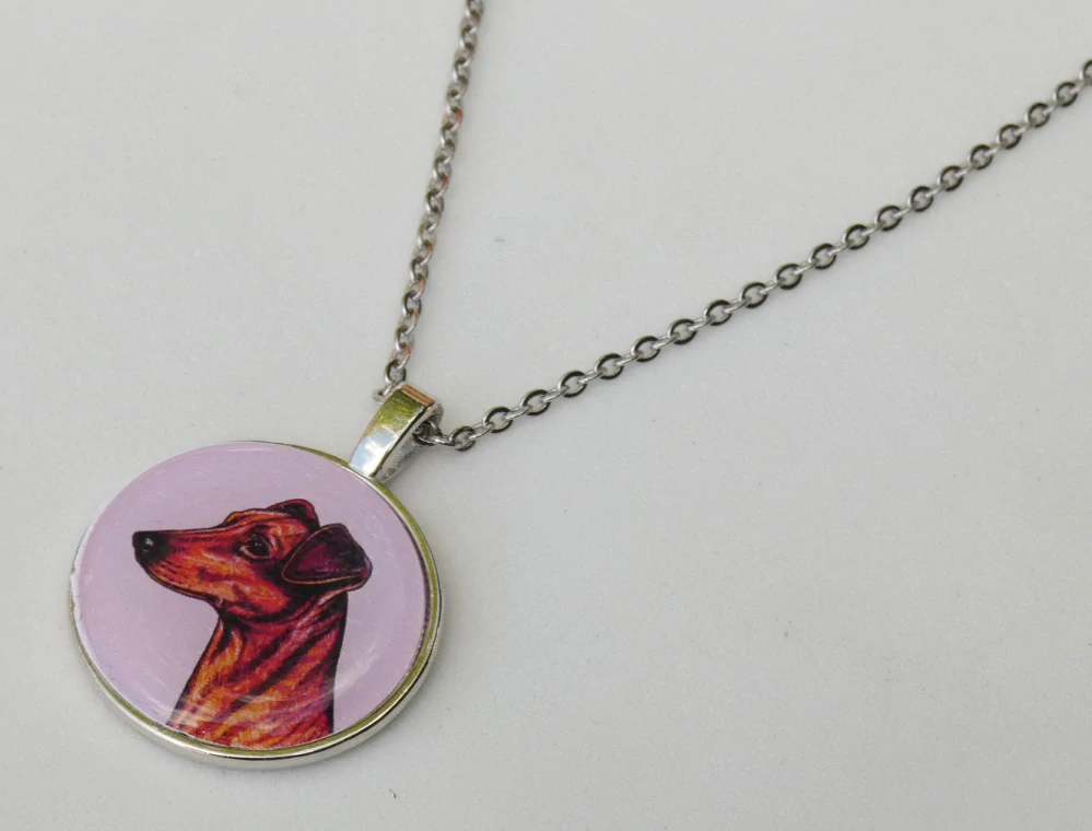 Německý pinč - bižuterní přívěsek