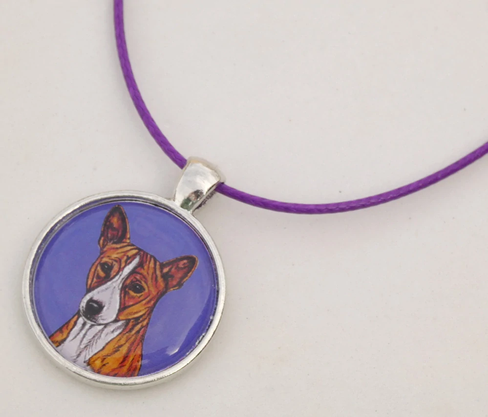 Basenji - bižuterní přívěsek