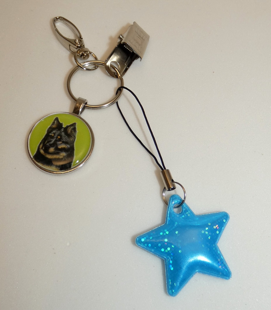 Chodský pes - bižuterní a reflexní přívěsek