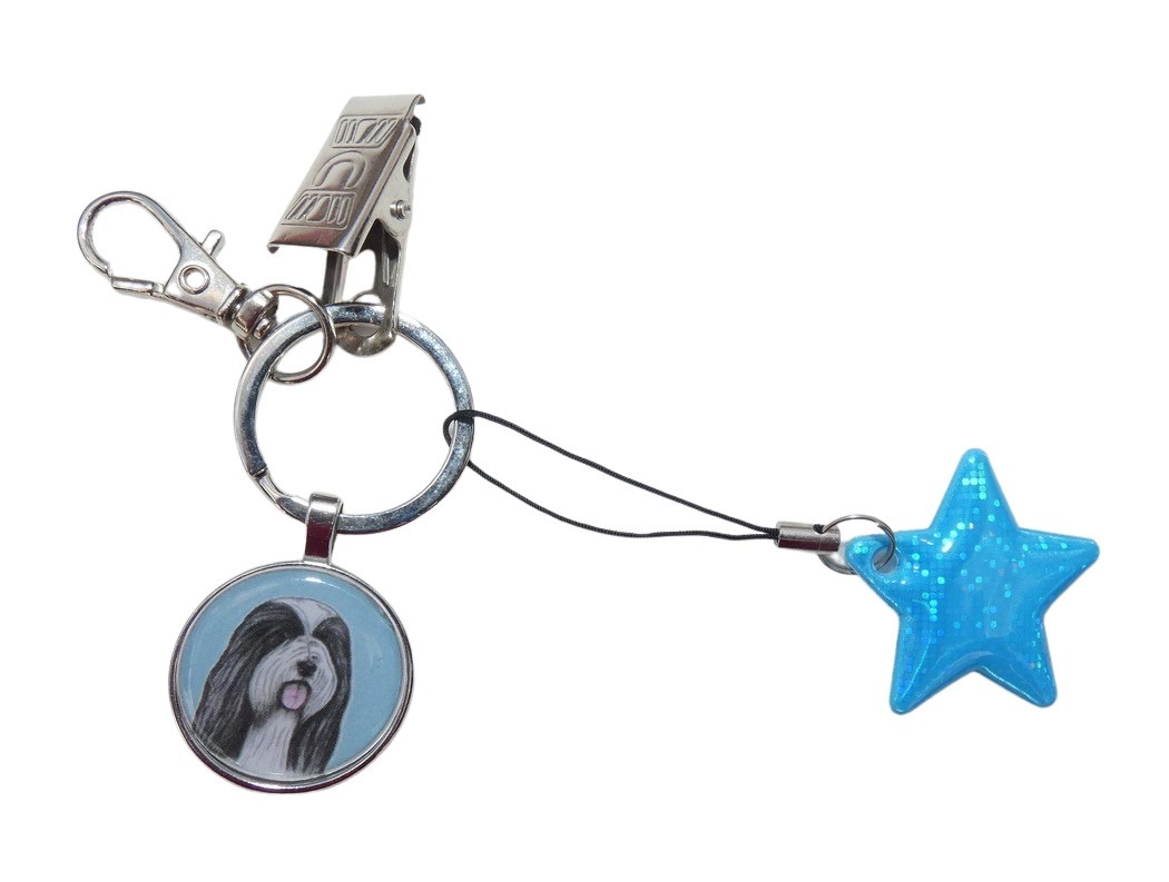 Bearded kolie - bižuterní a reflexní přívěsek