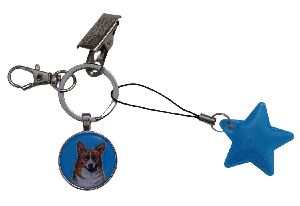 Welshcorgi Pembroke - bižuterní a reflexní přívěsek