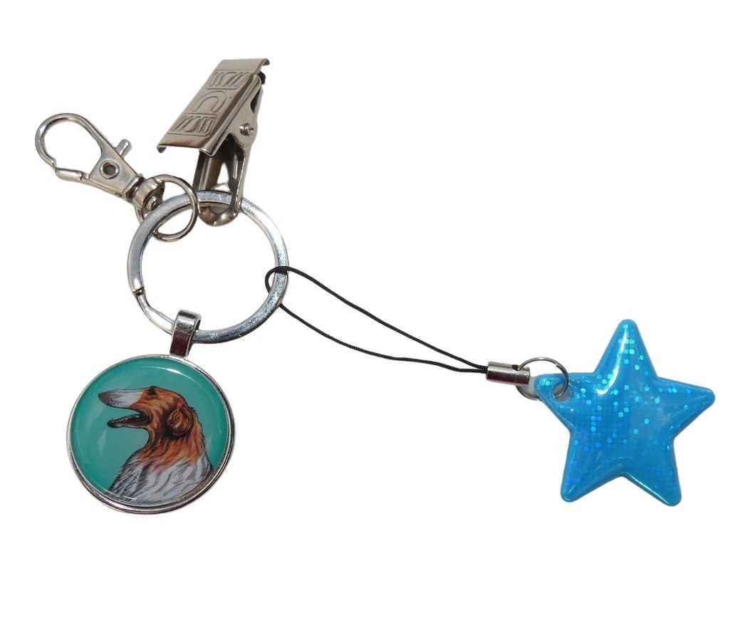 Barzoj - bižuterní a reflexní přívěsek