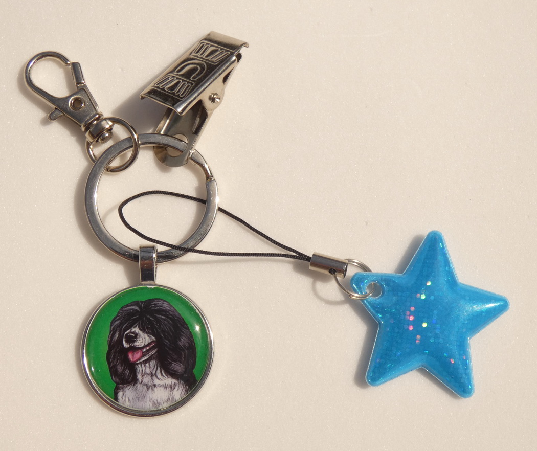 Portugalský vodní pes - bižuterní a reflexní přívěsek