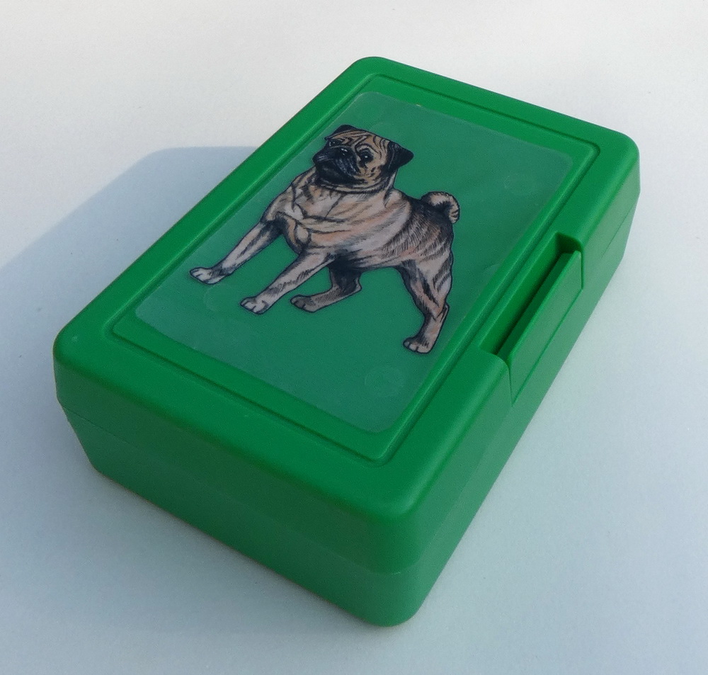 Mops plavý - plastový box