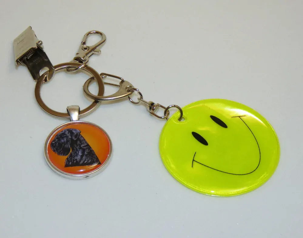 Knírač velký - bižuterní a reflexní přívěsek