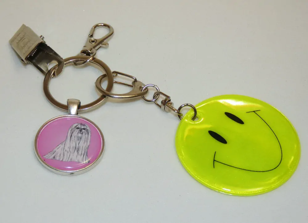 Maltézský psík - bižuterní a reflexní  přívěsek