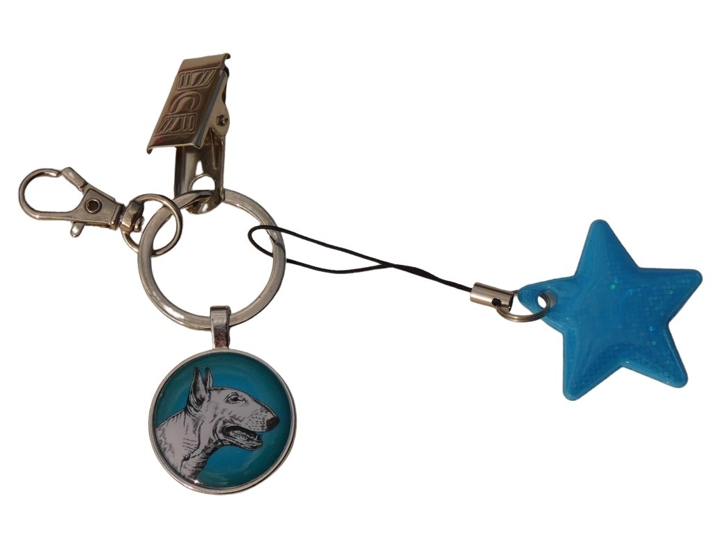 Bulteriér - bižuterní a reflexní přívěsek