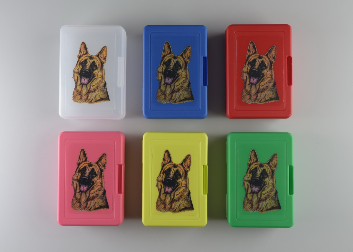 Německý ovčák - svačinový box s pamlsky pro psy