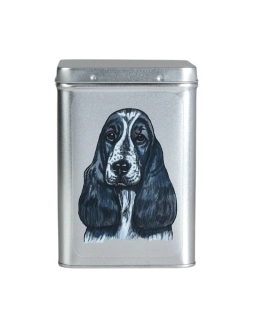 Plechová dóza - angl. kokršpaněl modrý