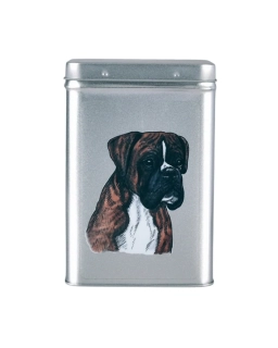 Plechová dóza  - boxer žíhaný